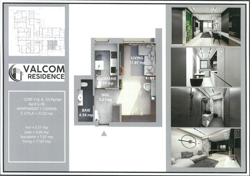 Valcom Residence Bartolomeu, Garsoniera, Comision 0% - 7