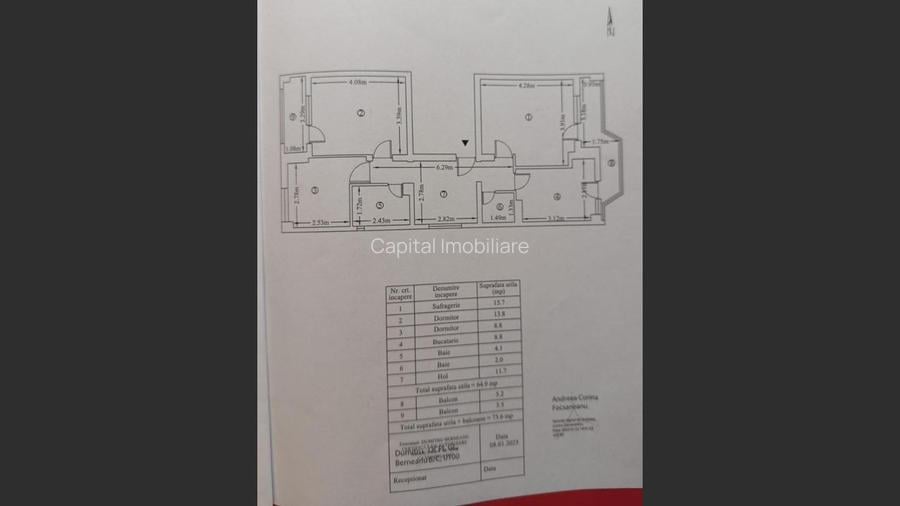 Apartament 3 camere , zona Doja - 5