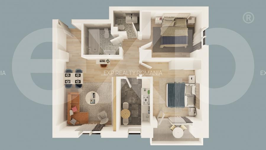 Apartament 3 camere in Mioveni | Bloc Nou 2026 - 2