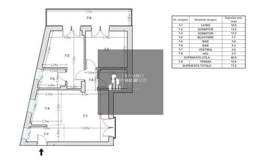 Apartament 3 Gazarului Centrala Proprie - 10