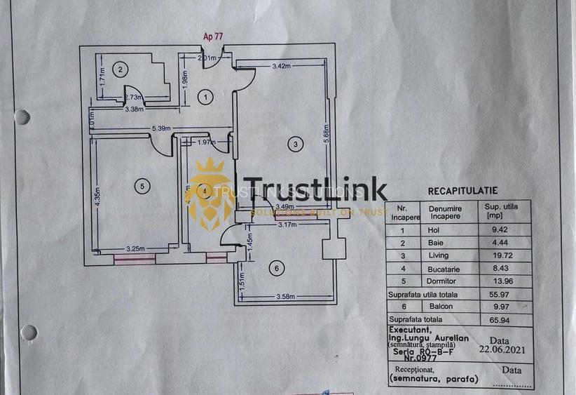 Apartament bloc nou loc parcare  subteran Nerva Traian Timpuri Noi - 7