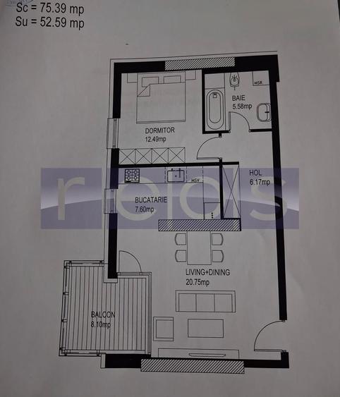 VANZARE 2 CAMERE | HERASTRAU | 60 MP | LOC PARCARE | MOBILAT SI UTILAT - 25