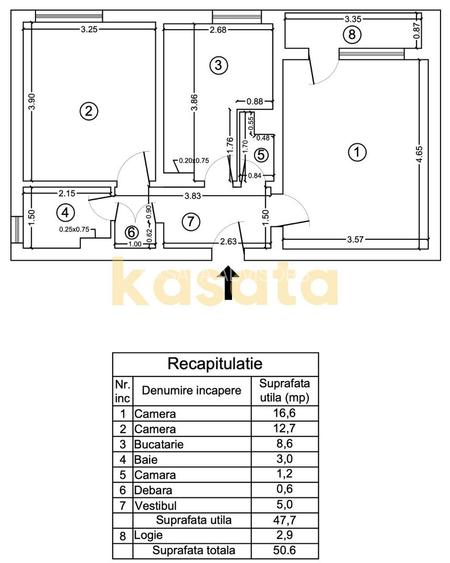 Apartament 2 Camere 🏡 | Decomandat | Etaj 4/10 🏢 | Parc 🌳 - 1