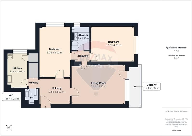 Apartament cu 3 camere în zona – 1 Mai / Domenii - 13