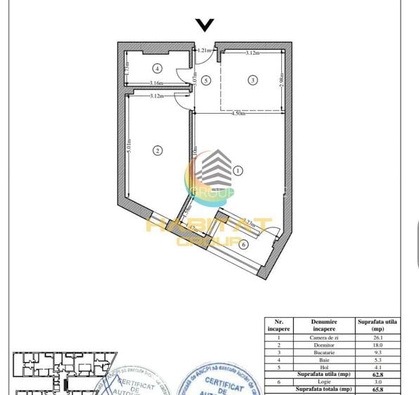 2 camere cu centrala proprie - Parter Inalt - metrou - 11