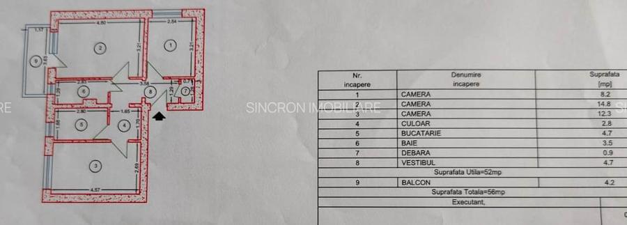 3 camere decomandat, Câmpia Libertății, str. Gruiul Argeșului - 1