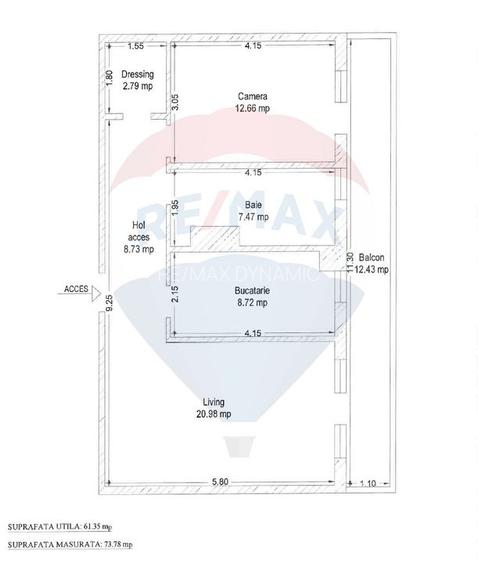 Apartament 2 camere, 74 mp utili, Urbanna – Calea Iuliu Maniu, Arad - 7