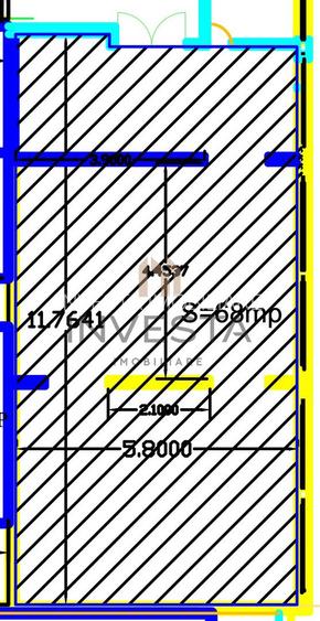Spatiu comercial de inchiriat 68mp Ultracentral, Piata Mihai Viteazu - 1