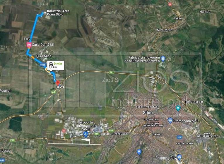 Teren industrial de vânzare intravilan, PUZ, utilități, drum asfaltat - 8