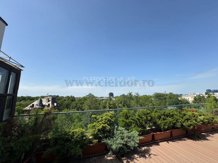 Aviatorilor - penthouse cu 5 camere de inchiriat, terasa 134mp - 18