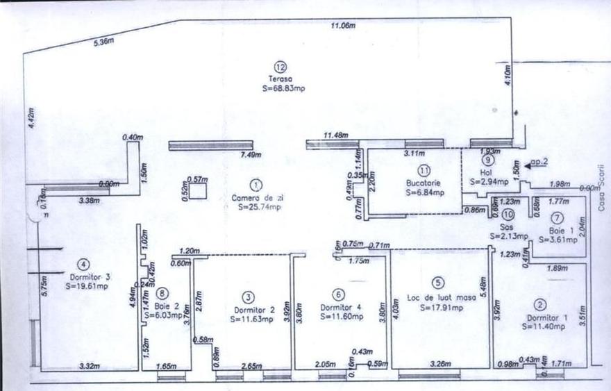 Unic în Bălcescu: 5 camere 2 parcări subteran, terase de 68 mp utili - 13