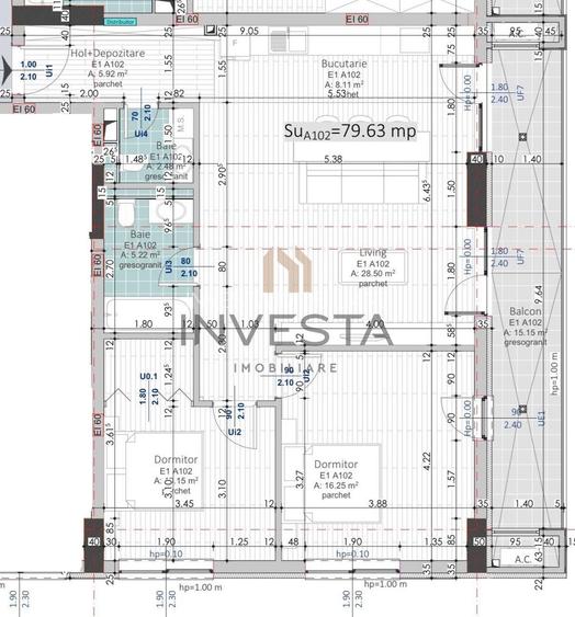 Apartament premium 3 camere | 79.64 mp | finisaje top | Teodor Mihali - 1