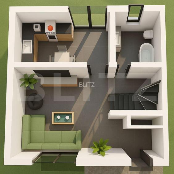 Duplex premium P+1 | 4 camere 97 mp | Dancu - 5