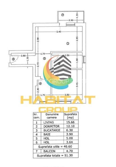 Nicolae Grigorescu 2 camere 52 mp decom. ACTE GATA DE MUTARE - 2