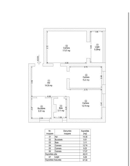 Trăiește aproape de tot ce contează –3 camere în inima Timișoarei-mobilat&utilat - 14