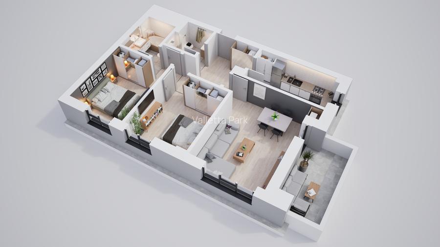 3 camere | Complex nou | Parc propriu | Parcare & boxă disponibile - 3