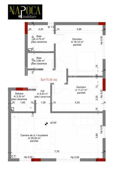 Apartament 3 camere de vanzare in Manastur, Cluj Napoca - 3