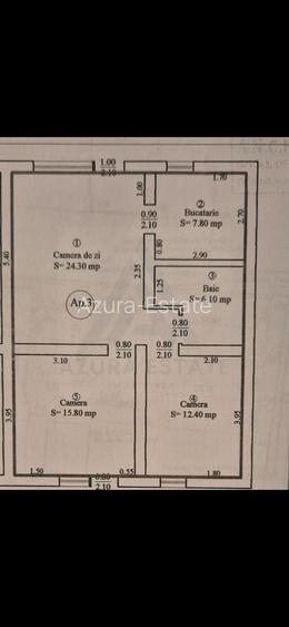 Apartament 3 camere la vilă 67 mp curte privată 147mp terasă acoperită - 25