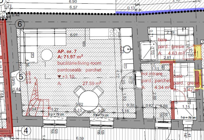 Apartament 3 camere | Etaj 1 + M | Curte | ULTRACENTRAL - 5