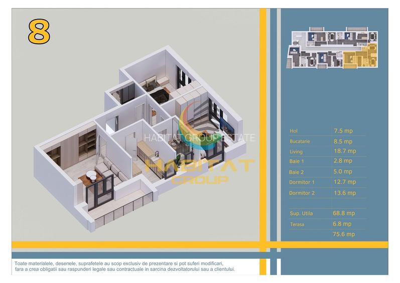 Apartament 3 camere - metrou Nicolae Teclu - 1