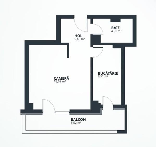 BLOC NOU! Ap. cu o camera decomandat Tatarasi 45 mp 82.660 euro+TVA - 6