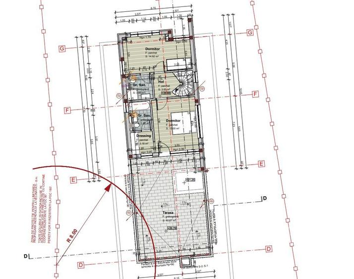Penthouse dispus pe 2 niveluri cu terasa de 150 m2 langa Parcul Central