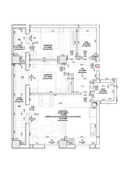 Apartament 3 camere, proiect nou, Calea Surii Mici, Sibiu - 1