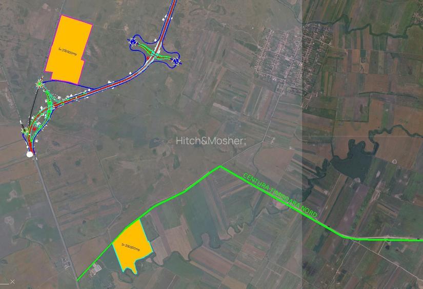 De vanzare teren logistica/industrial, coborare bretea A1 - Sanandrei, Timis - 4