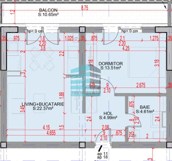 2 Camere Tip Studio, Incalzire Pardoseala,Titan – Auchan-Metrou - 5