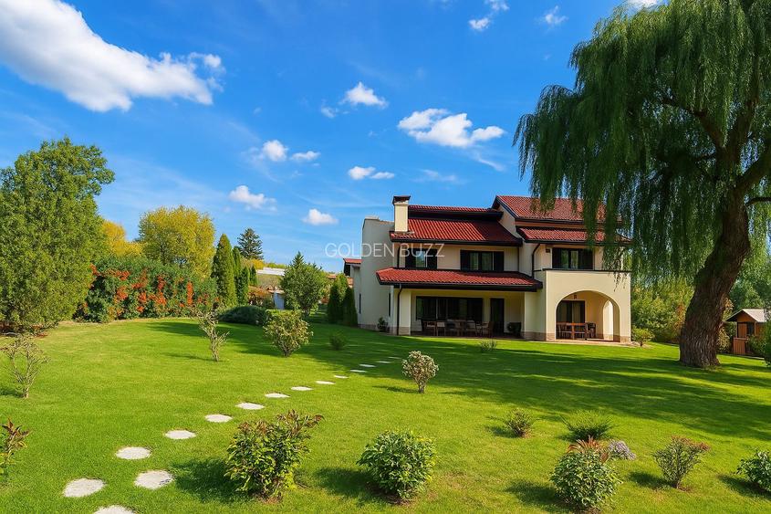 Vilă superbă pe malul lacului Snagov - 28 m deschidere la lac - 3