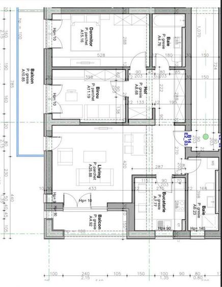 Apartament 3 camere - Bucatarie Separata - Parcare Inclusa - 1