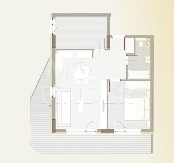 3 camere FINISATE cu CF-  Floresti - Bucatarie mobilata si utilata - 2
