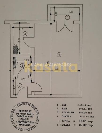 OPORTUNITATE | GARSONIERA FLOREASCA | ETAJ 1 | IDEAL INVESTITIE - 1