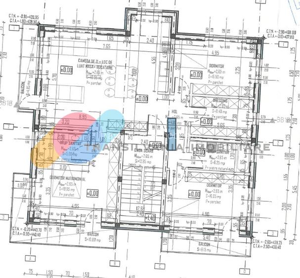 4 camere, 123 mp utili + 21 mp terasa + 4 balcoane | Zona Manastur - 9