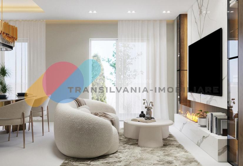 Duplex finisat  modern în Chinteni – 120 mp, teren  360 mp - 4