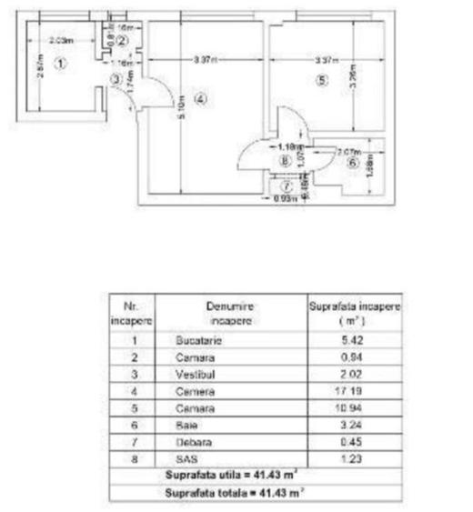 Ion Mihalache I Apartament 2 Camere I 5 minute de metrou 1 Mai - 9