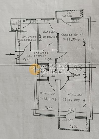 4 camere decomandat | 91 mp | CUG – Șos. Nicolina - 16
