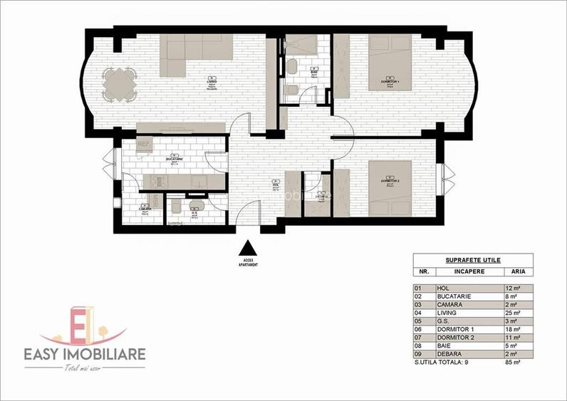 Apartament nou 3 camere, CENTRAL, prima inchiriere, 2 bai, Targu Mures - 8