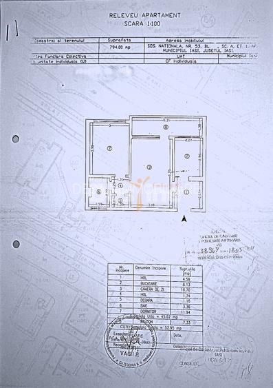 Apartament 2 camere 53 mp renovat mobilat etaj 1 Podu Roș - 17