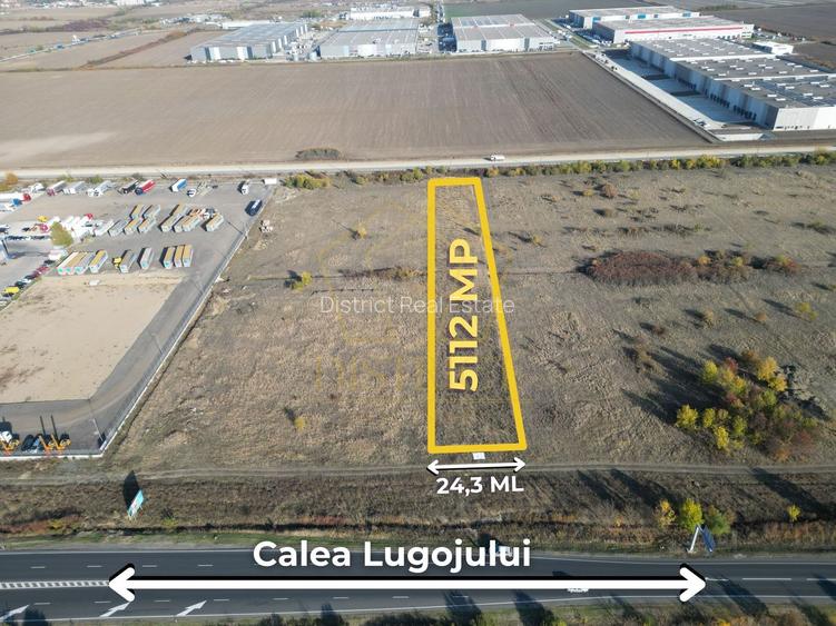 Teren de 5.112mp pentru servicii- industrial | calea Lugojului | Ghiroda - 2