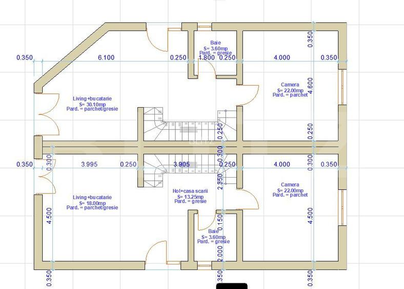Dupex de vanzare, 120 mp utili, 150 mp de teren, zona Fagului - 3