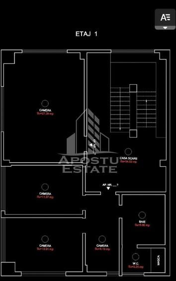 Spatiu pentru birouri240mp8 camere Zona Gai -Centura de Nord Arad