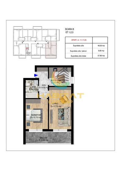 Pallady 2 camere decomandat 58 mp la 15 min. metrou N.Teclu - 2