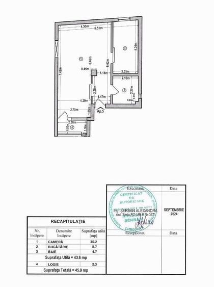 De vanzare Apartament 2 camere Matei Voievod, Central, bloc nou - 8