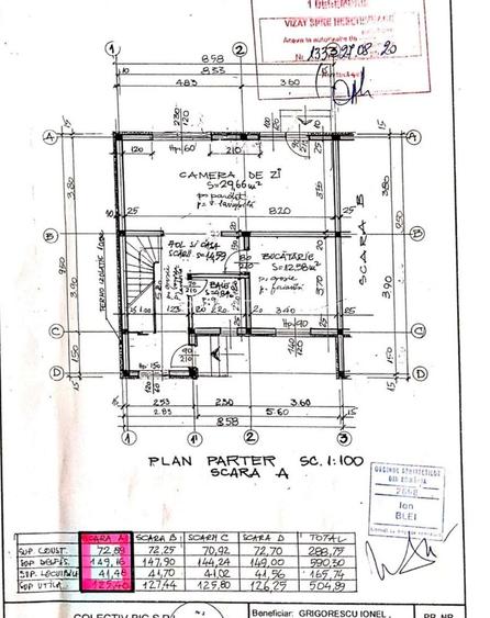 Casa P+1 in comuna 1 Decembrie - str. Victoriei - 12