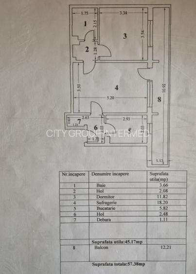 Tomis III -  City Mall - apartament 2 camere - 9