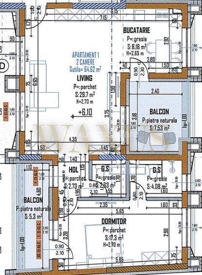 Apartamente semifinisate, 2 camere, bloc nou, parcare, Marasti - 2