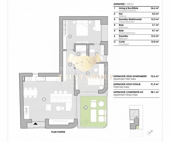 3 camere Domenii ||  Terasa - 10