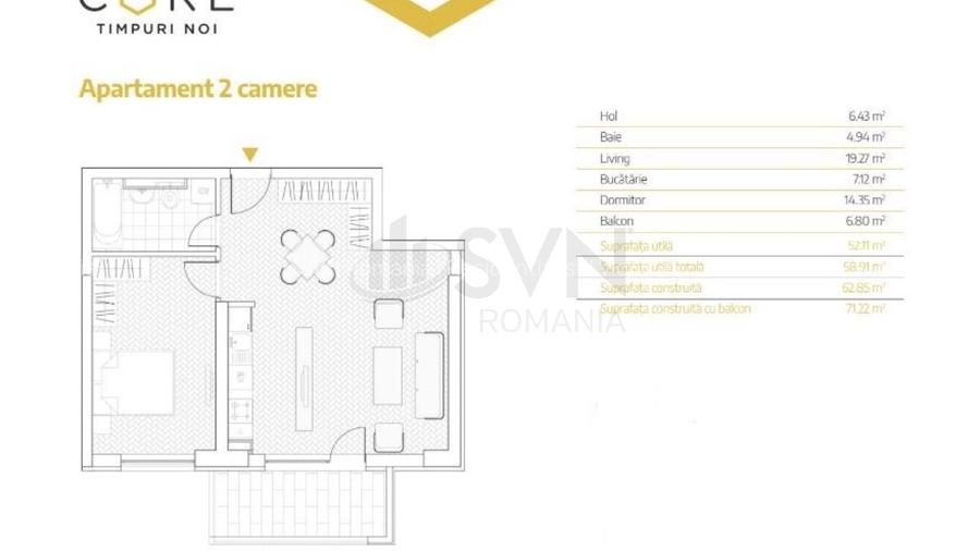 REA1022815 Apartament 2 camere I Timpuri Noi - 10