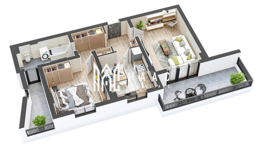 Apartament nou 2 camere I La cheie I 63 + 20 mp I Hipodrom - 7